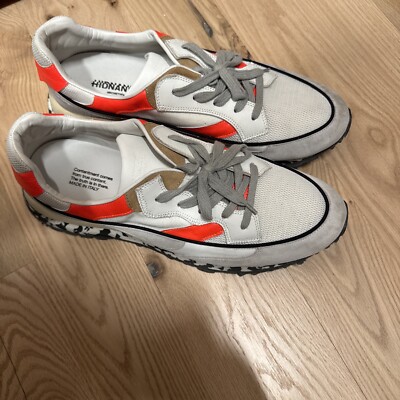 Hidnander Threedome Men's Running Shoes Trainers Sports Orange / Grey Size 47