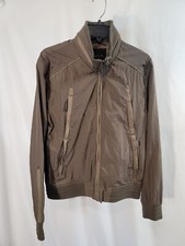 vintage structure jacket SIZE Medium Bomber Racer Brown