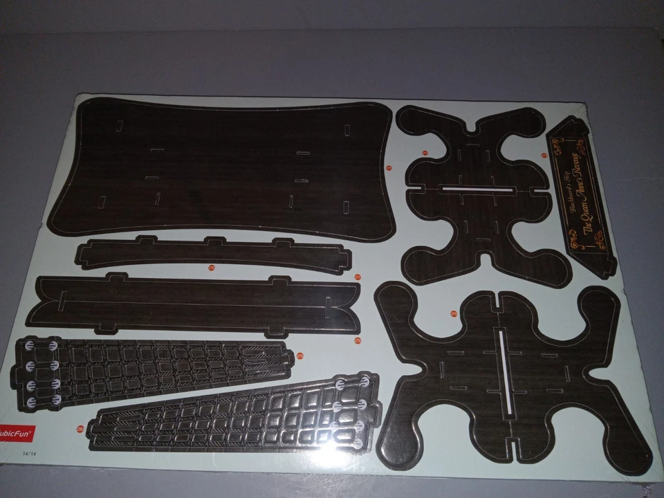 Cubic Fun 3D Puzzle Blackbeard's Ship 280 Pieces Sealed L520H The Queen Anne - Image 3 of 4