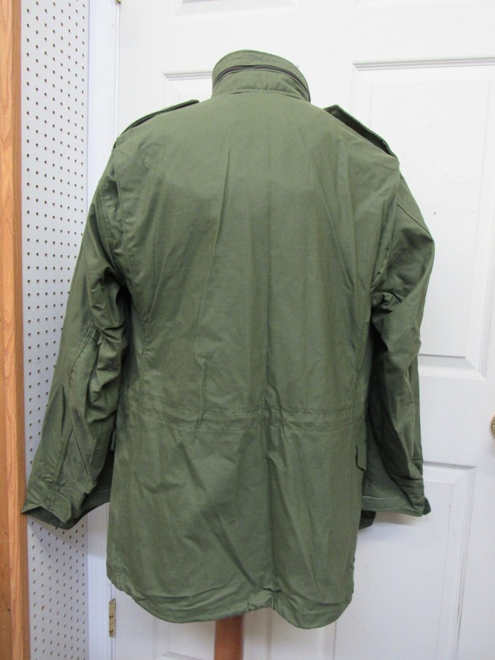 US OD Field Jacket Coat M65 Medium Long Golden Manufacturing OG107