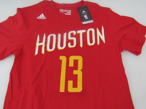 Houston Rockets James Harden #13 Adidas Go To Cotton Tee S/S Black Team S - Picture 2 of 5