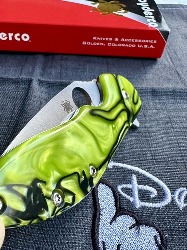 SPYDERCO CUSTOM “PIMPED DOMINO FLIPPER” FOLDING POCKET KNIFE 3.13" CTS-XHP BLADE - Picture 22 of 24