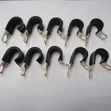 LOT OF 10 UMPCO S464G10 SINGLE LOOP 5/8" CUSHION CLAMP 