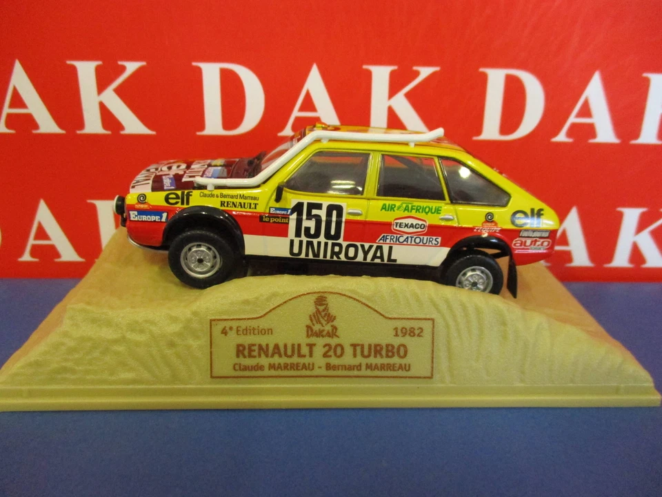 Die cast 1/43 Modellino Auto Renault 20 Turbo Rally Paris Dakar 1982 Marreau - Immagine 2 di 3