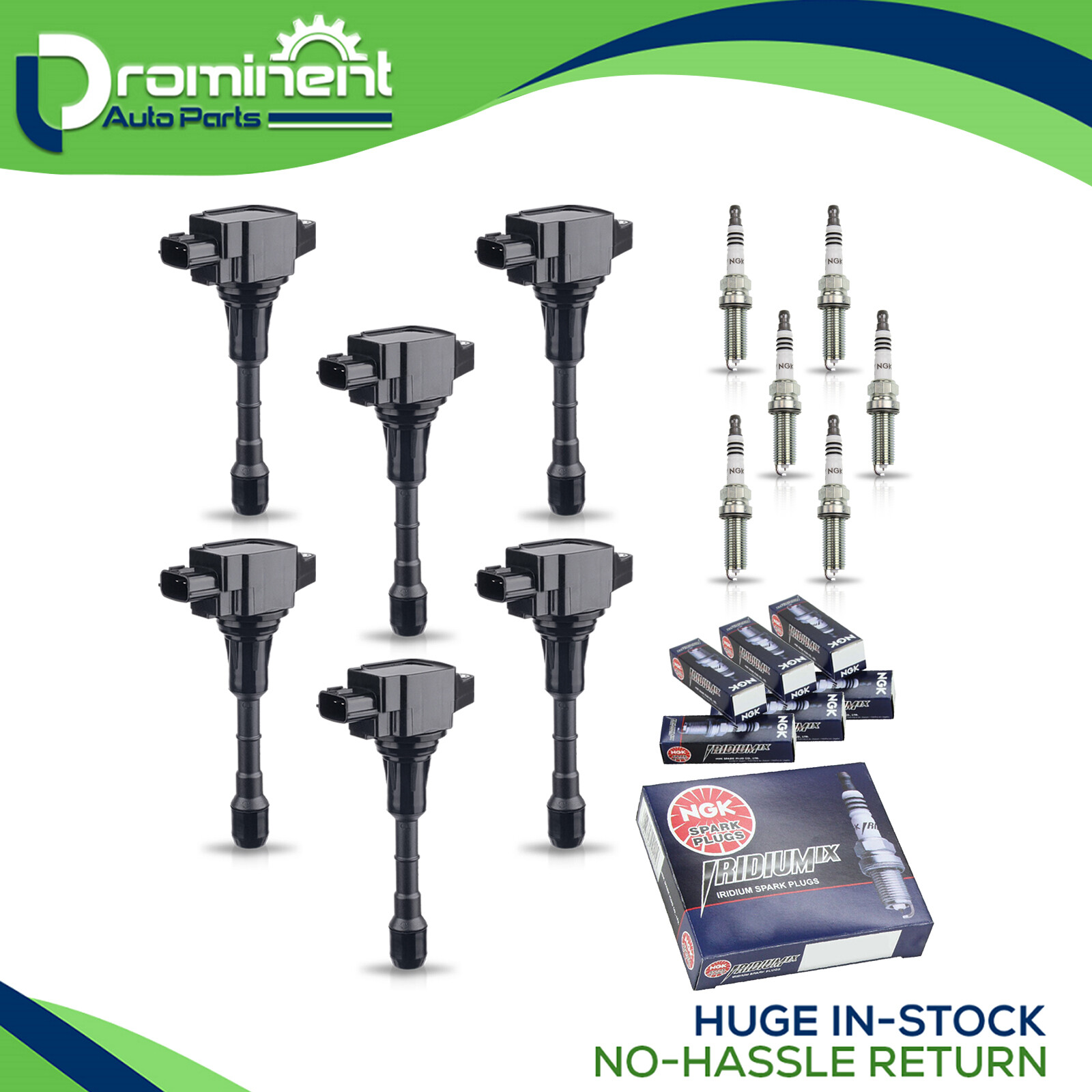 6 Ignition Coil  NGK Iridium Spark Plug for Nissan Altima 2007-2018 3.5L UF550