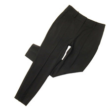 NWT Veronica Beard Lago in Black High Rise Stretch Wool Slim Ankle Pants 12