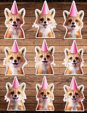 Birthday Fox Die Cut Vinyl Stickers Scrapbooking Laptop WaterBottle
