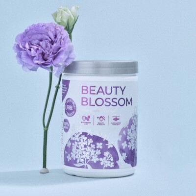 Pure Marine Collagen peptides + Vitamin C & Hyaluronic Acid Blackberry Flavor