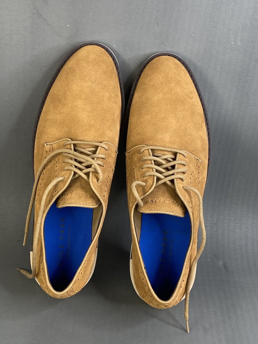 Cole Haan The Go-to Plain Toe brown suede comfort Oxford  display picture 3