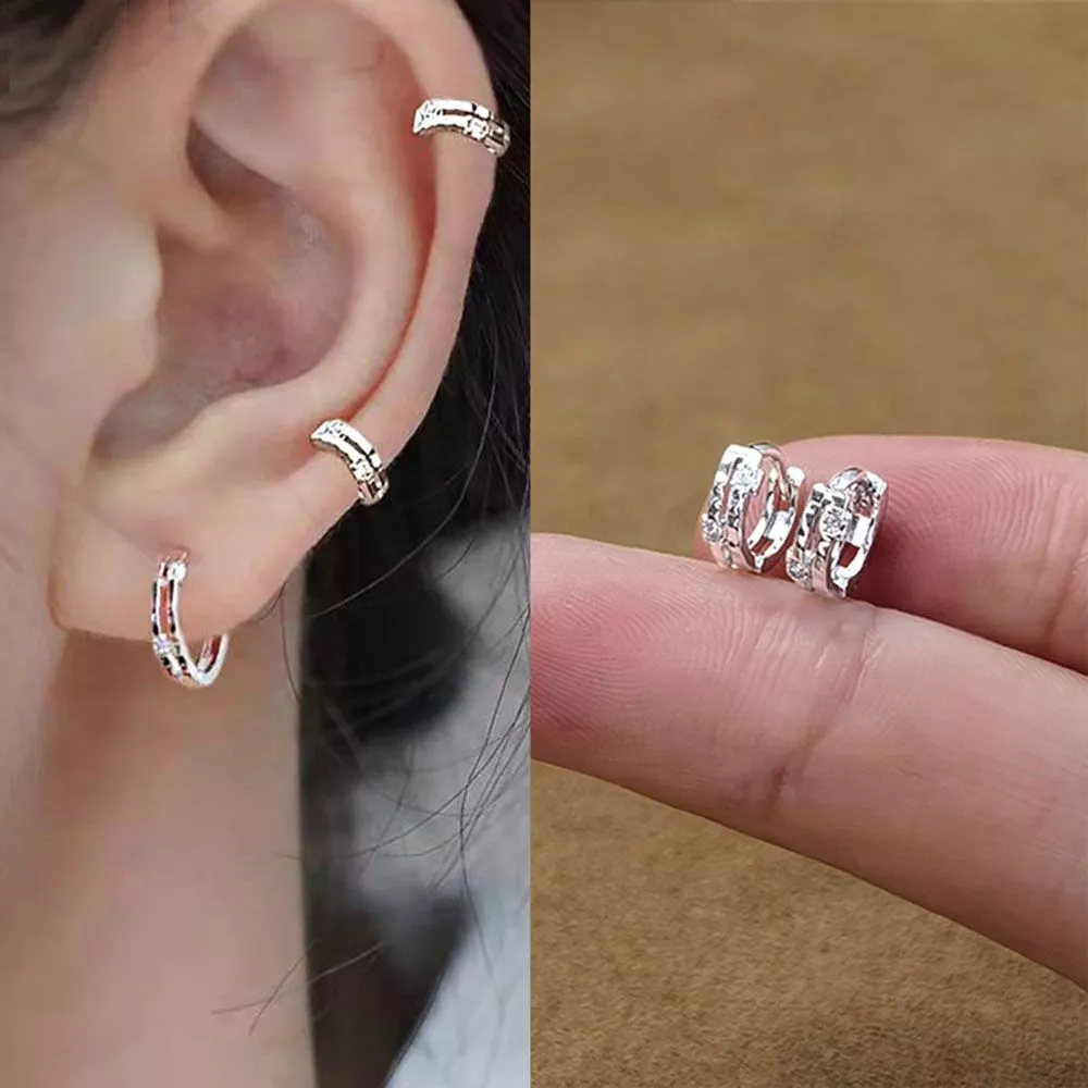 Huggie cuff earrings deals