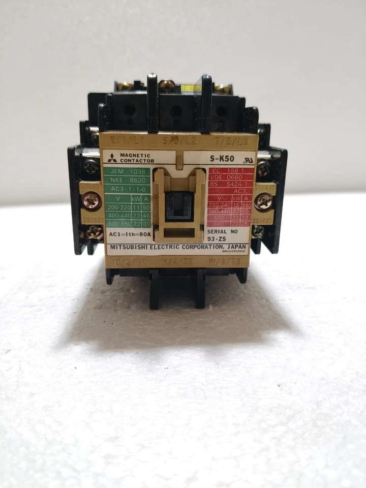 MITSUBISHI S-K50 MAGNETIC CONTACTOR 50AMP VOLTAGE 100-127VAC - Image 2 of 4
