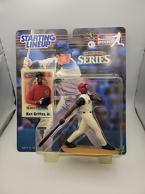 Kenner Starting LineUp Ken Griffey Jr. Reds 2000 Ext. Series Figure & Card NIB