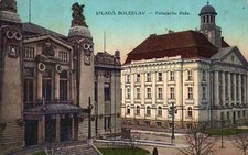 Vintage Postcard 1915 Mlada Boleslav Palackeho Trida Bohemian Czech Republic