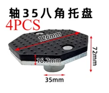 4PC Car Lift Rubber tray Heightening Feet Plus High Leg Pads Shaft Diameter 35mm