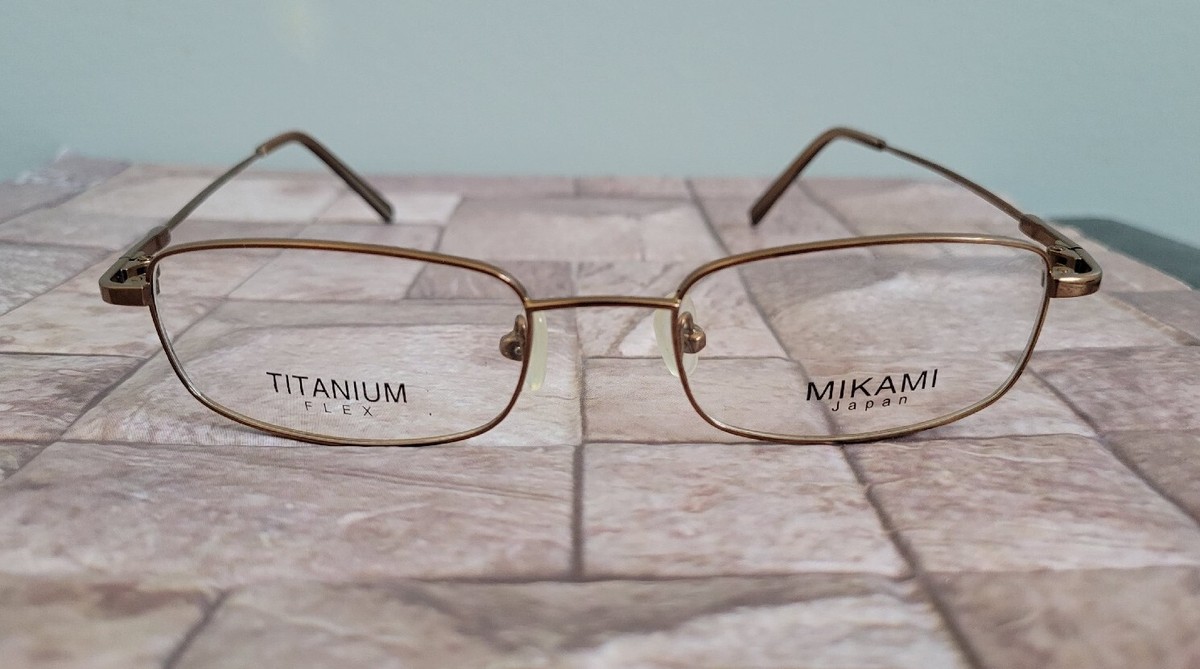 Mikami 1514 Gunmetal Eye Glasses Eyeglasses Frames 45-18-135 Lot Of 5X - Mikami Japan Eyeglasses Frames - Titanium Flex  main image 4