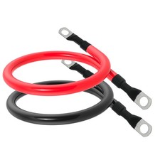 4 AWG Battery Cable 4AWG Gauge Pure Copper Battery Inverter Cables with 3/8 in L