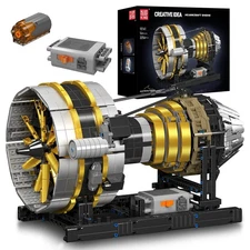 Mould King 10141 Aircraft Engine Motor Working Building Block Set Adult Gift Toy