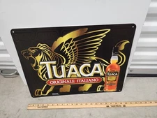 Tuaca Italian Liquer Lion Apertif Aperol Liquor Sign Display Whiskey