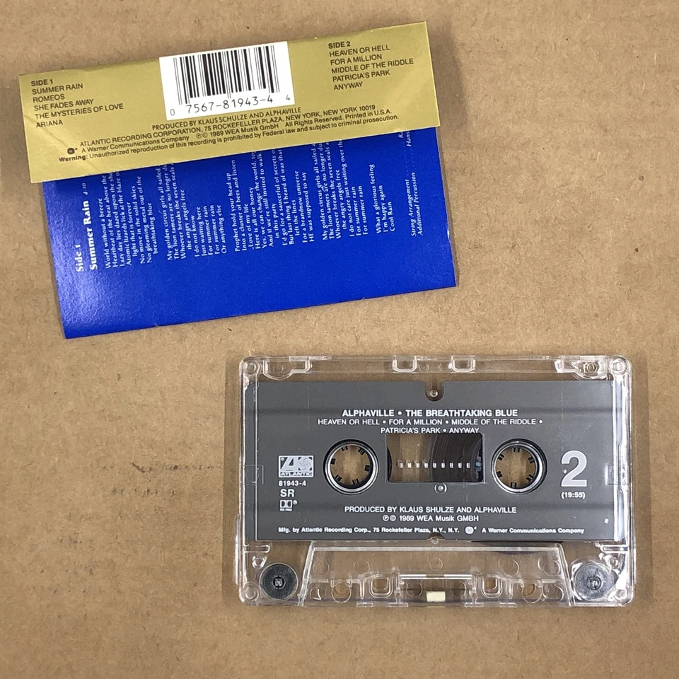 ALPHAVILLE Cassette Tape 80s Synth Pop THE BREATHTAKING BLUE ROMEOS Foto 3 de 4