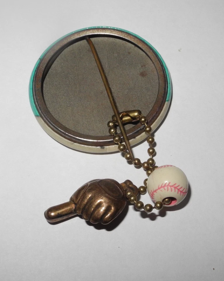 1950's Baseball Willie Mays New York Giants Polo Grounds Souvenir Pin Charm - Image 2 of 2