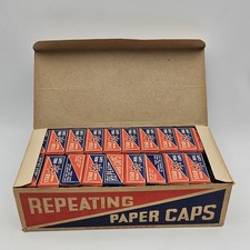 NOS VTG 1960's STAR BRAND Repeating PAPER CAPS 59 Of 60 Boxes In Original Box.