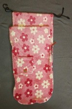 Buggysnuggle Fleece Pushchair Footmuff Buggy Liner Pink With Flowers
