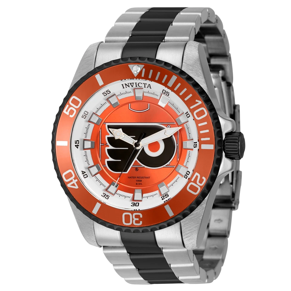Invicta Men's NHL Philadelphia Flyers 47mm Quartz Watch IN-42251