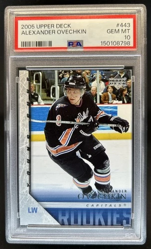 2005-06 Upper Deck Alexander Ovechkin Rookie Young Guns RC #443 Capitals PSA 10