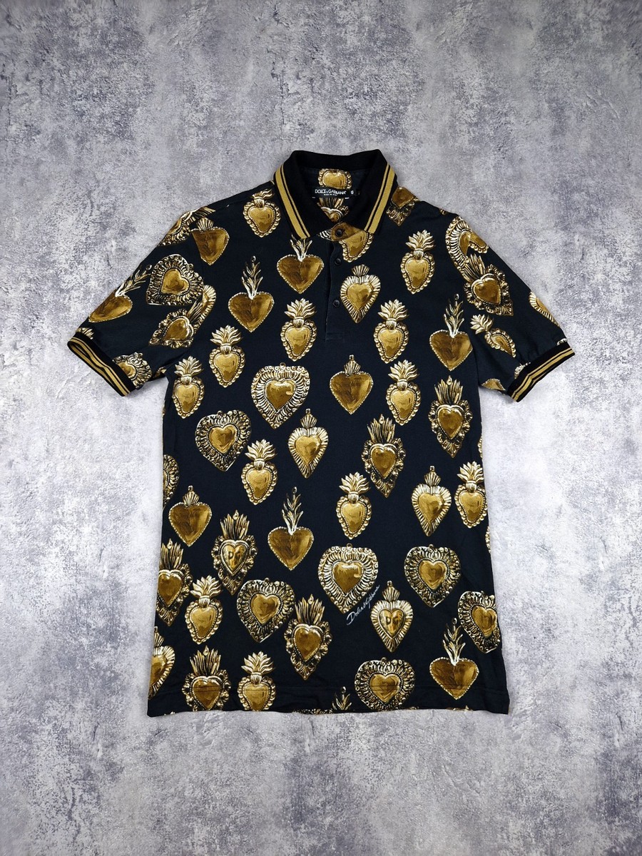 VIP【関税送料無料】希少 Dolce & Gabbana Polo style T-shirt Vintage Dolce & Gabbana Polo Shirt Men's Luxury Italy