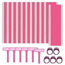 22 Pcs Dyslexia Tools, Colored Overlay Reading Tracker, Rose Red