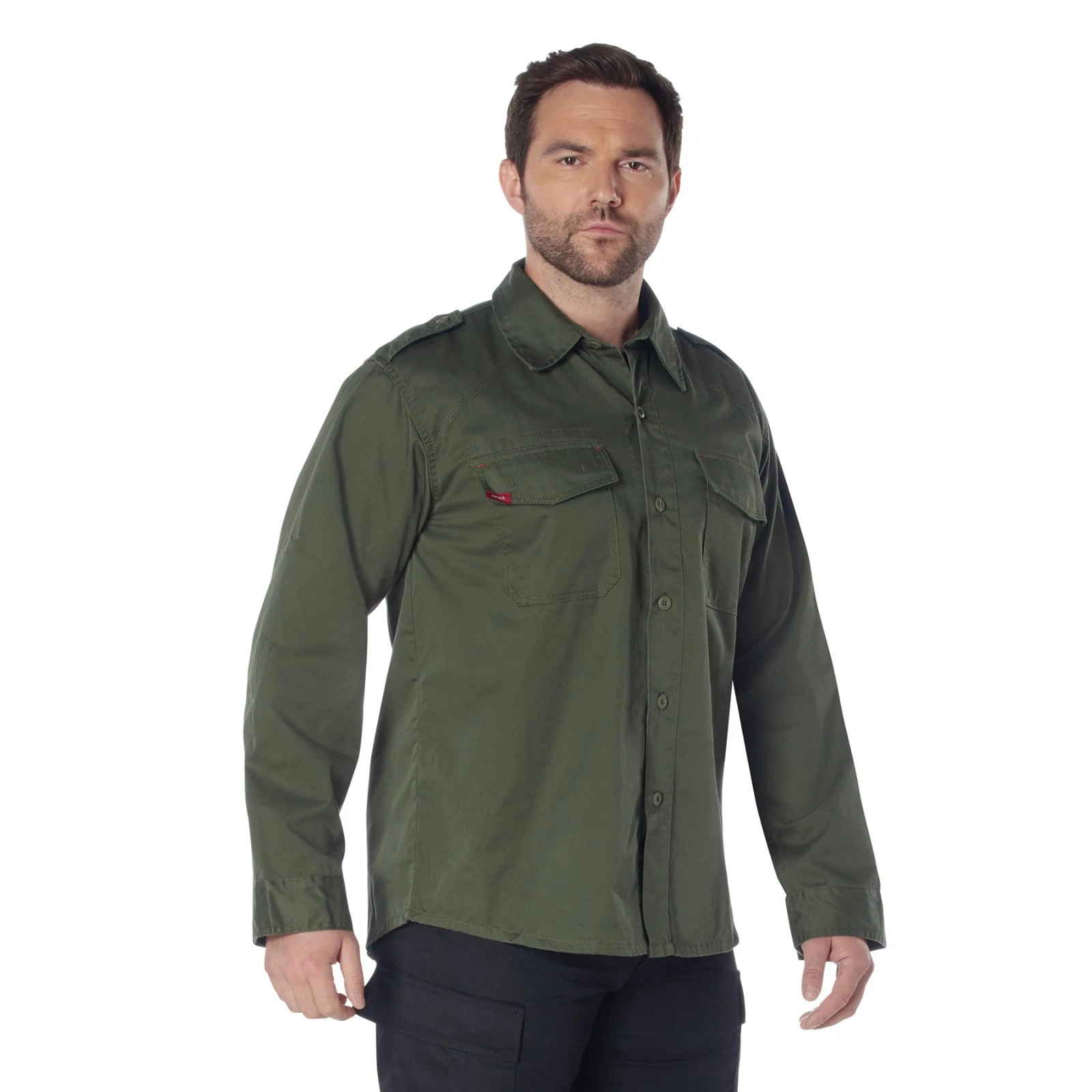 Rothco Vintage Fatigue Shirt Olive Drab Military BDU Long Sleeve Cotton Blend
Opens in a new window 