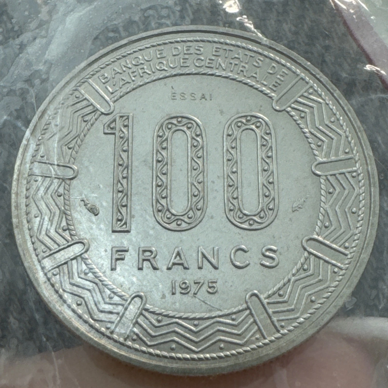 Pièce 100 Francs Monnaie De Paris Essai Cameroun 1975 R FDC