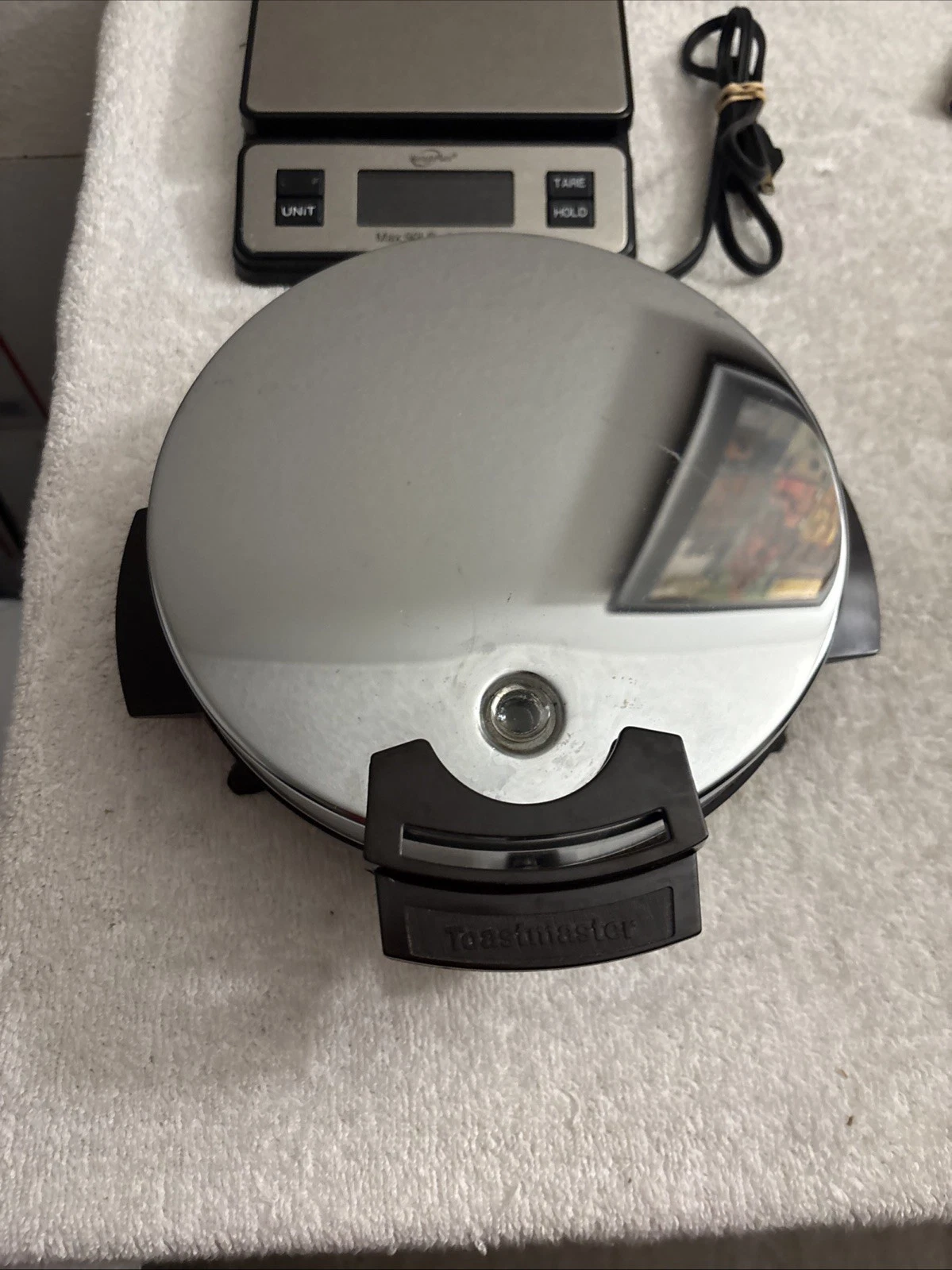 Toastmaster Waffle Maker Chrome Retro 442A Vintage Tested Works