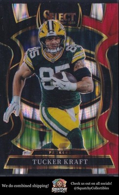 2025 Panini Select #68 Tucker Kraft Black and Red Prizm Shock