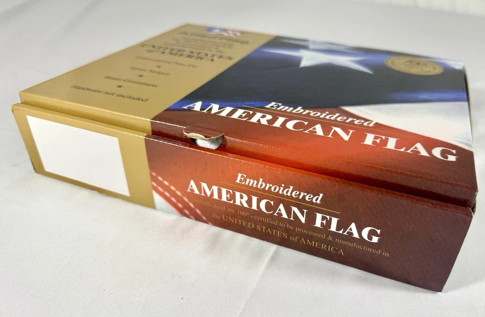 Вышитые американские флаги 3 фута на 5 футов 100% сделано в США союзники - Изображение 4 из 4