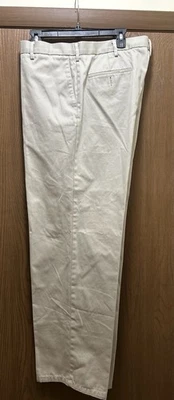 DockERS Men's Classic Fit Khaki Pleated Beige Pants, Size 40x32 - Image 1 of 4