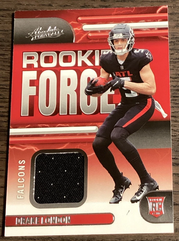 Drake London Panini Absolute Rookie Force Memorabilia #RF7 Base