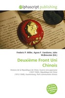Frederic P. Miller (U. A.) | DeuxièMe Front Uni Chinois | Taschenbuch (2026)