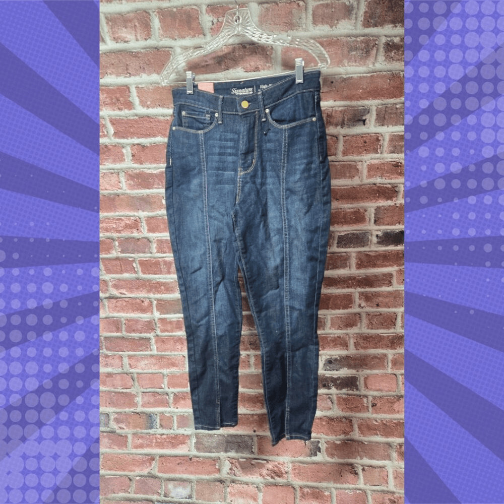 Signature by Levi Strauss Women’s High Rise Skinny Jeans Size 10 Ankle Denim New