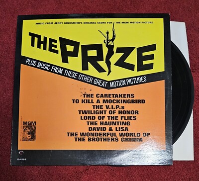 LP Record THE PRIZE Original Soundtrack JERRY GOLDSMITH VIPs Lord Flies Haunting