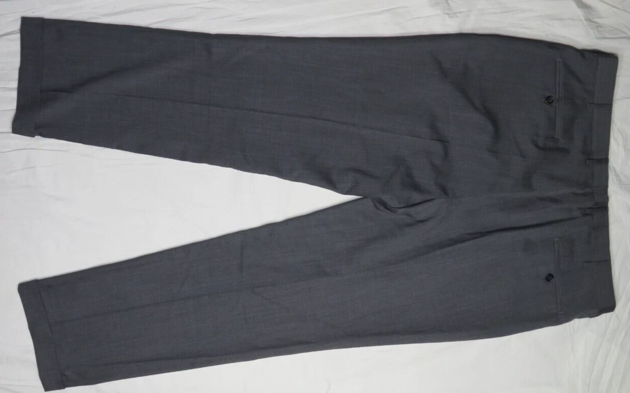 STAFFORD EXECUTIVE JCP MENS DRESS PANT 40X32 GRAY CLASSIC SUIT SEPARATE VTG NEW