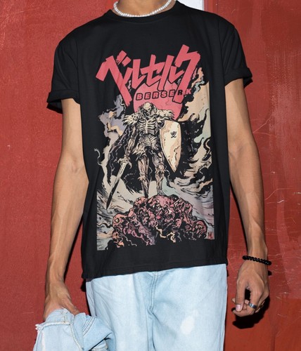 Berserk Guts Shirt Skull Knight 90s T-Shirt Gatsu Tshirt All Sizes Anime Manga - Picture 3 of 4