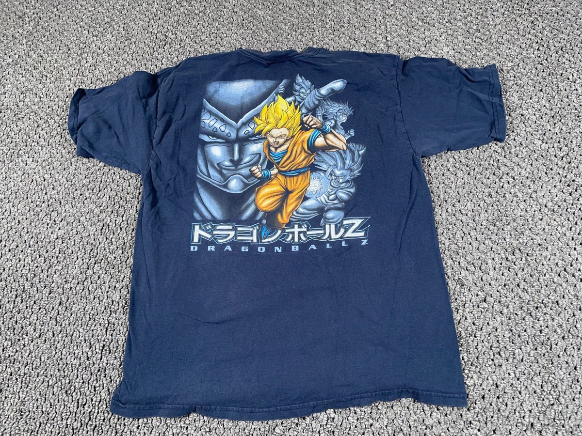 VTG 1998 Dragon Ball Z T-Shirt Adult XL Blue Double Sided VTG 1998 Dragon Ball Z T-Shirt Adult XL Blue Double Sided