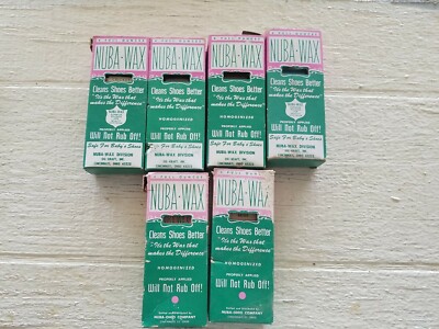 6 Vintage NUBA WAX Nuba wax Nuba-Wax Shoe Cream Cleaner 1/1 on Ebay