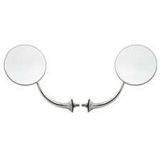 Universal Swan Neck Rear View Door Mirror Set 4 Inch
