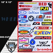 MOTOCROSS MOTORCYCLE DIRT BIKE ATV HELMET SPONSOR LOGO RACE STICKER DECAL #91GSD