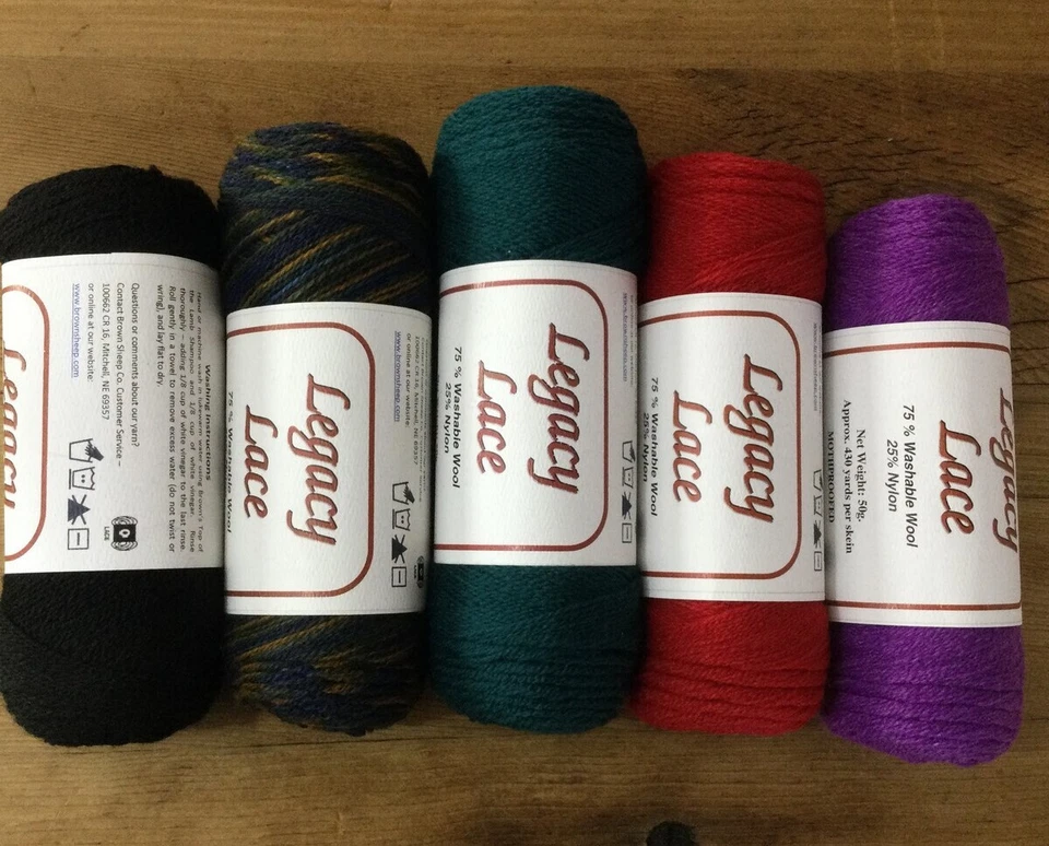 Brown Sheep Co. Yarn *Legacy Lace Washable Wool * variety each **FREE SHIPPING** - Image 4 of 4