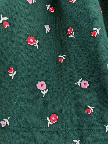 Vintage 90's Spumoni Girls Puffy Kawaii floral skirt sweatshirt Size M USA Made - Picture 3 of 6