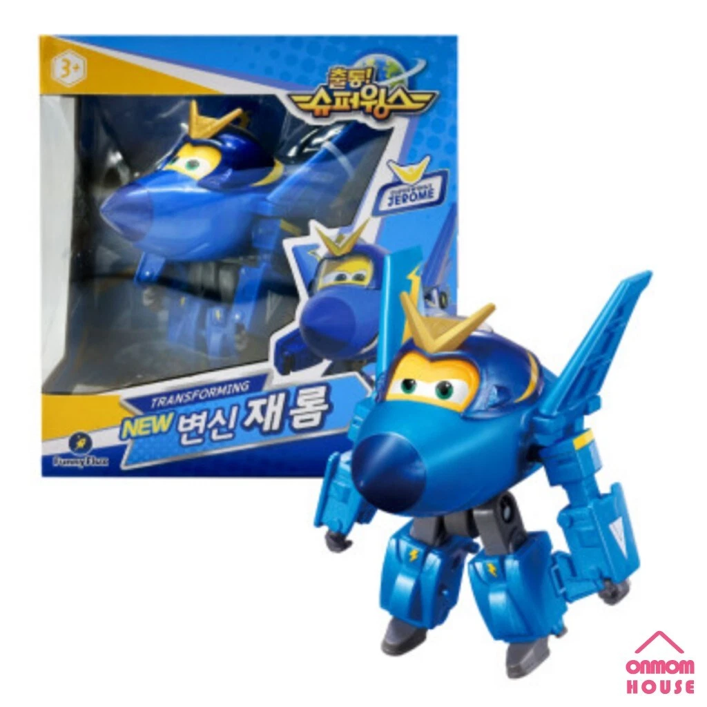 Super Wings Season 7 Transformer Robot Figure New JEROME Airplane Toy 2023