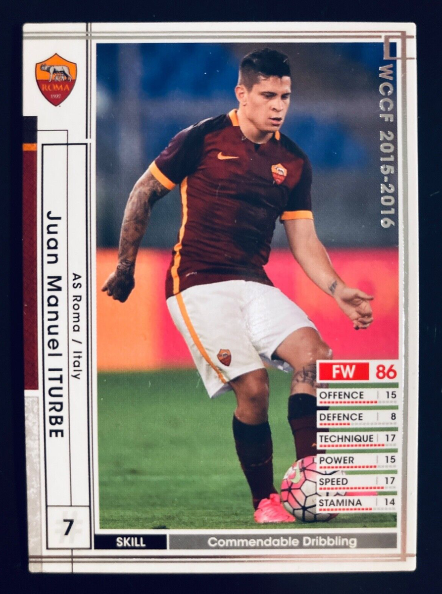 2015-16 Panini SEGA WCCF EXTRA Juan Manuel Iturbe AS Roma card